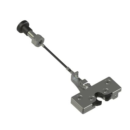 Rotary Latch with Pull Button and Cable Release